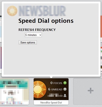 NewsBlur Speed Dial