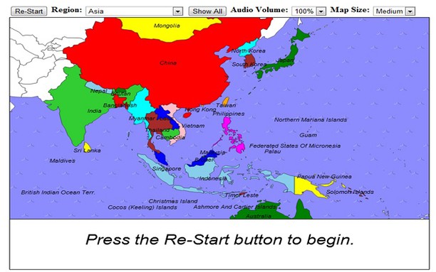 World map learner