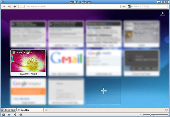 deviantART on Speed Dial