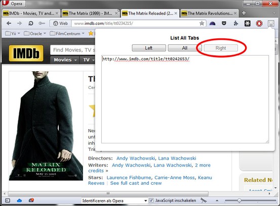 List All Tabs