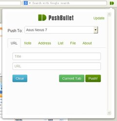 PushBullet Extension