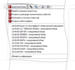 Аналитика финансовых рынков
