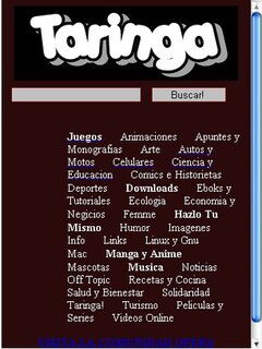 Taringa! Search