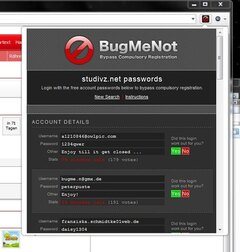 BugMeNot