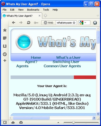 User Agent Changer