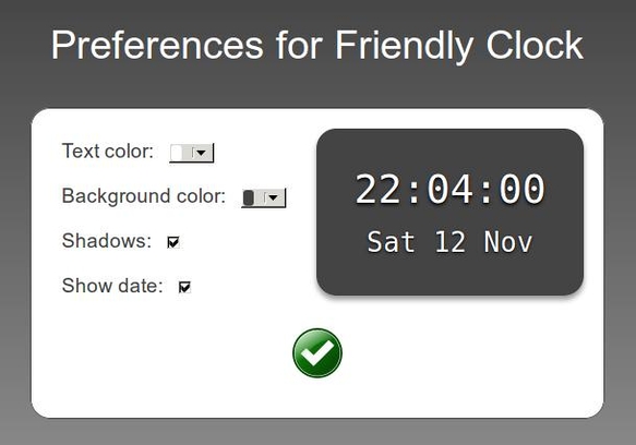 Friendly Clock
