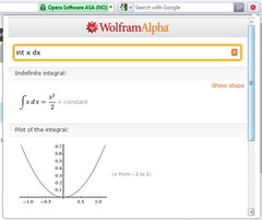 Mini Wolfram Alpha