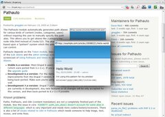 Drupal.org screens popup