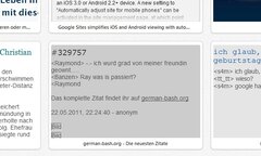 Latest quotes - german-bash.org