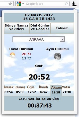 Namaz Vakitleri