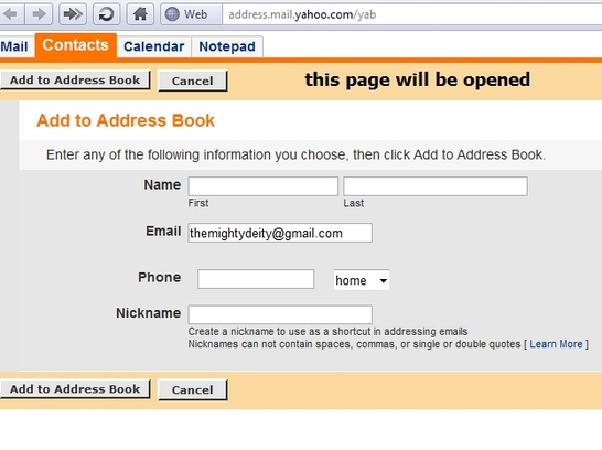 Email To Yahoo