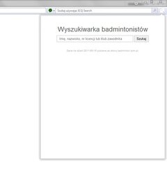 Wyszukiwarka badmintonistów