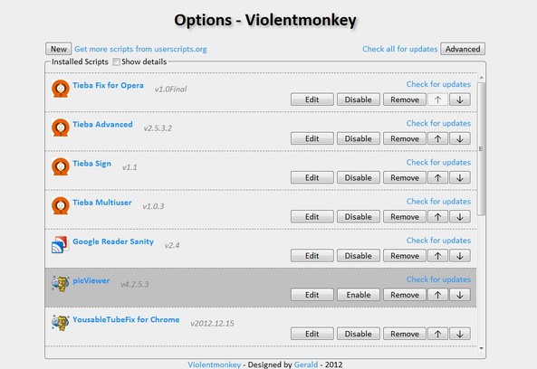 Violent monkey