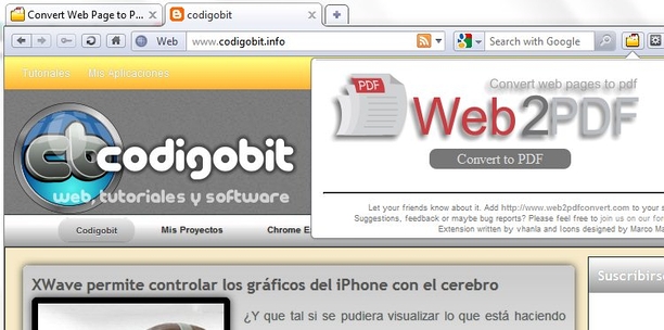 Web2PDFConvert
