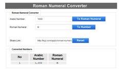 Roman Numeral Converter