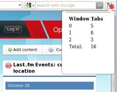 Tab counter
