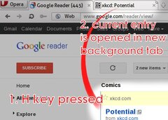 Background Tabs for Google Reader