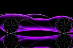 neon car