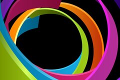 Curve lines colored