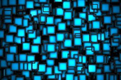 neon cubes