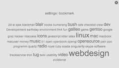 del.icio.us tag cloud