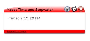 Red Yadot Time and Stopwatch