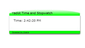 Green Yadot Time and Stopwatch