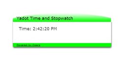 Green Yadot Time and Stopwatch