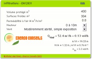 Infiltrations EN12831
