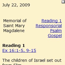Today's Readings