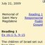 Today's Readings