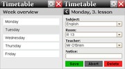 Timetable