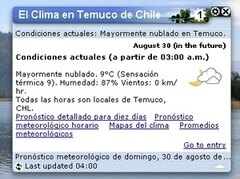 El Clima en Temuco de Chile