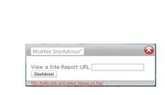 UnOfficial McAfee SiteAdvisor Widget