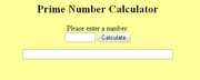 Prime Number Calculator