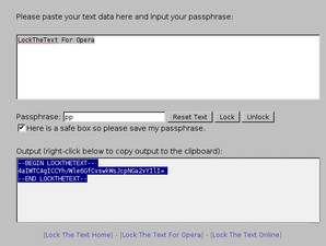 Lock The Text