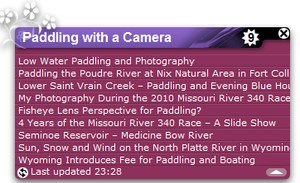 Paddling with a Camera