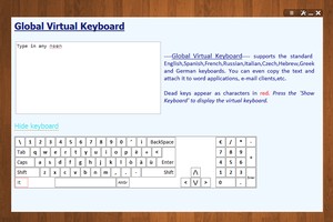 Global Virtual Keyboard