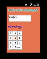 Onscreen Numpad
