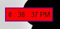 Simple Red Clock