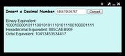 Decimal Base Converter