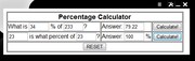 Percentage Calculator