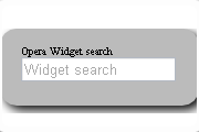 Opera Widget Search