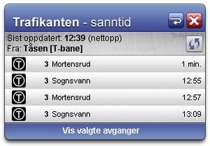 Trafikanten sanntid
