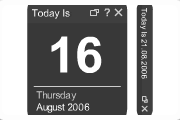 Black Daily Calendar
