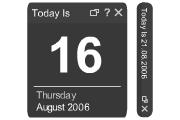 Black Daily Calendar