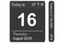 Black Daily Calendar