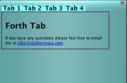 Widgets With Tabs Demo