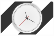 Analog "Silver" Clock