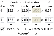 Resolution Calculator